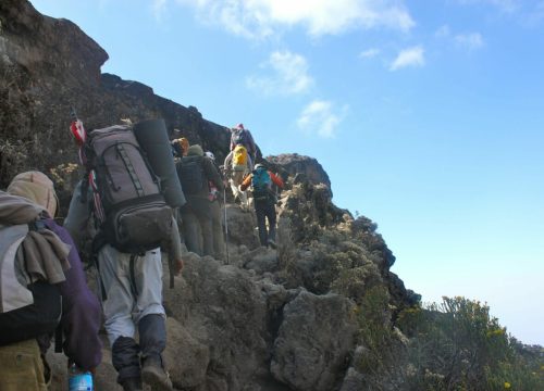 Trekking en grupo en el Kilimanjaro por la vía Machame