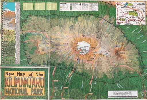 Carte Kilimandjaro Marangu