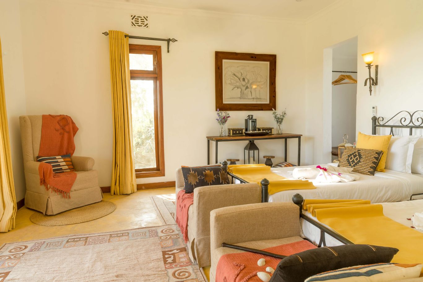 Habitación doble con dos camas separadas