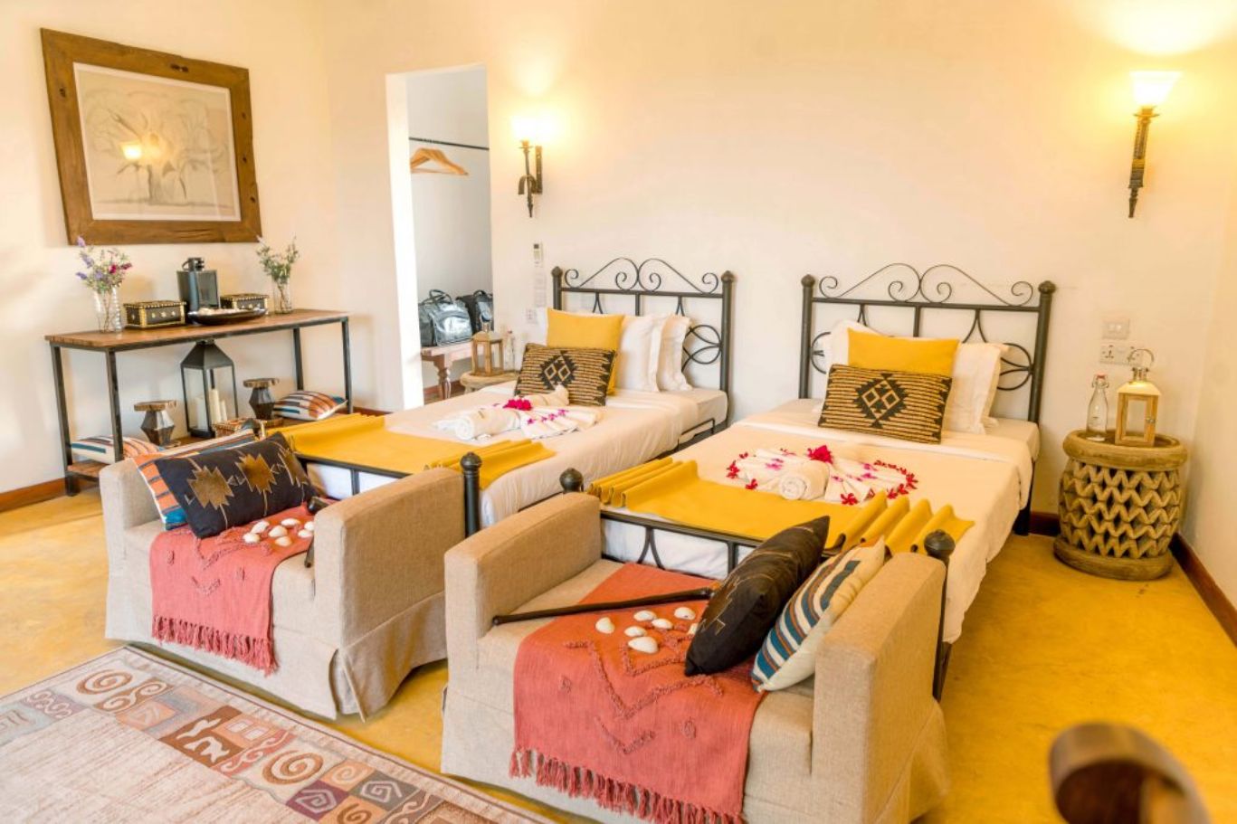 Habitación doble con dos camas individuales