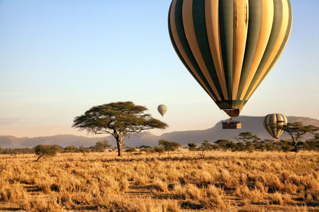 Serengeti en globo aerostático