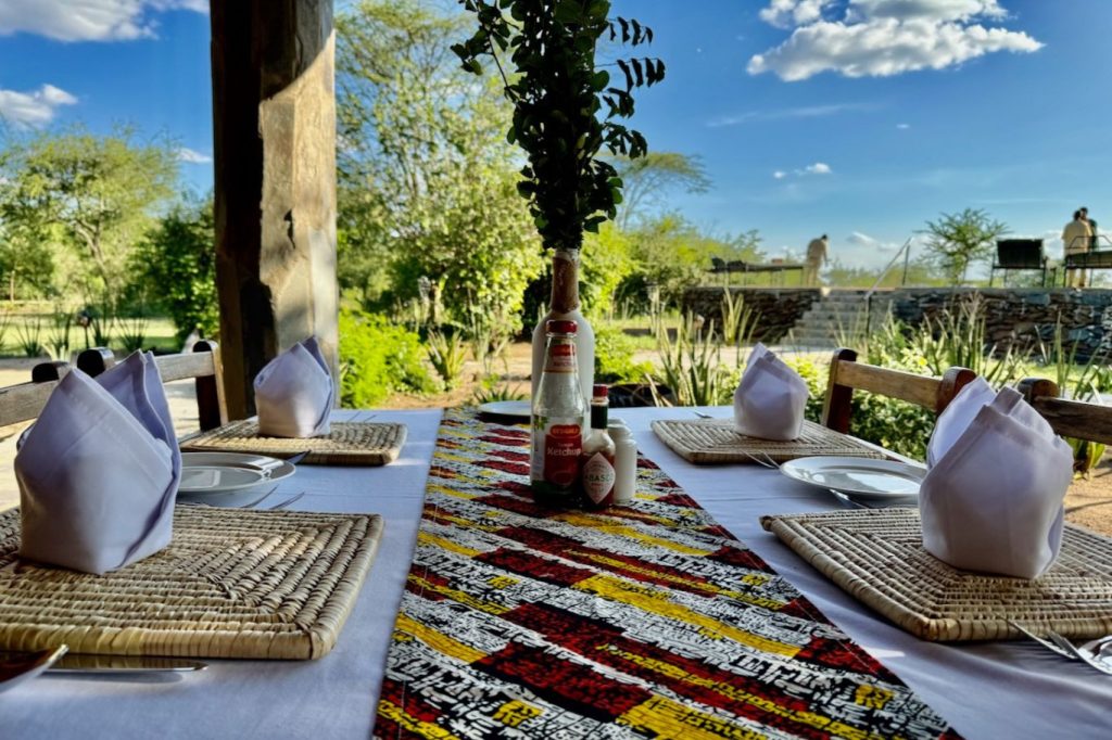 Robanda Tented Camp Terrasse restaurant