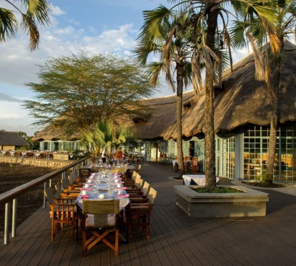 Su terraza del restaurante