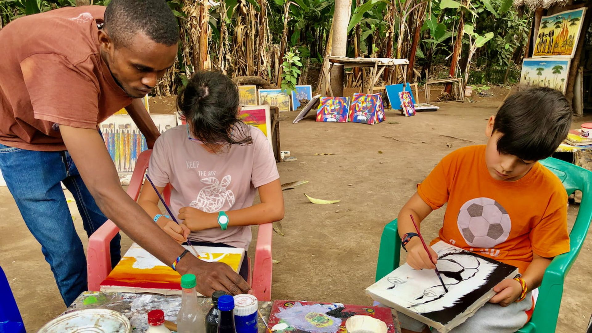 Activités Peinture Enfants Tanzania