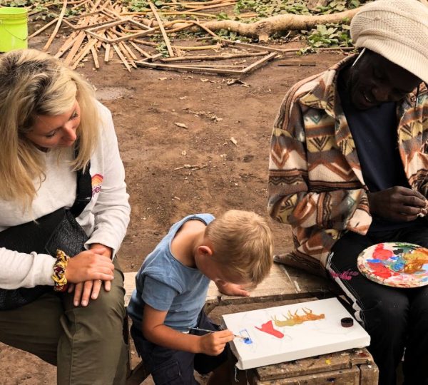 Pintura Tinga Tinga con los niños